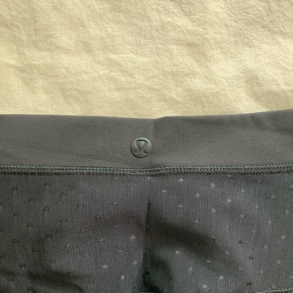 Black Lululemon Mesh Detail Leggings - Picture 4 of 4